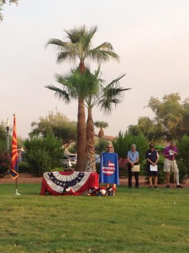Donna Norton welcomes the residents of Corte Bella 