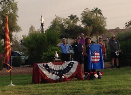 Cindy Buda sings the National Anthem acapella
